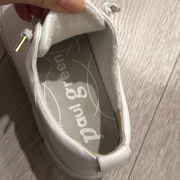 PAUL GREEN Abbey White Leather Slip On Sneaker Size 9 - Picture 7 of 10